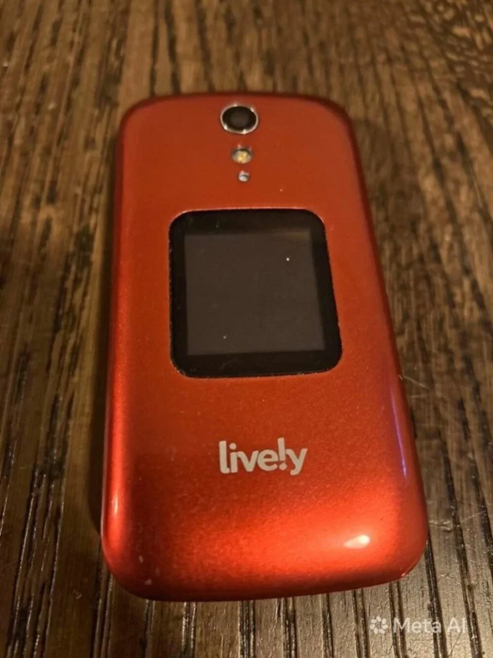 Lively Jitterbug Flip2 Red Senior Cell Phone w/ Charger Dock Alcatel